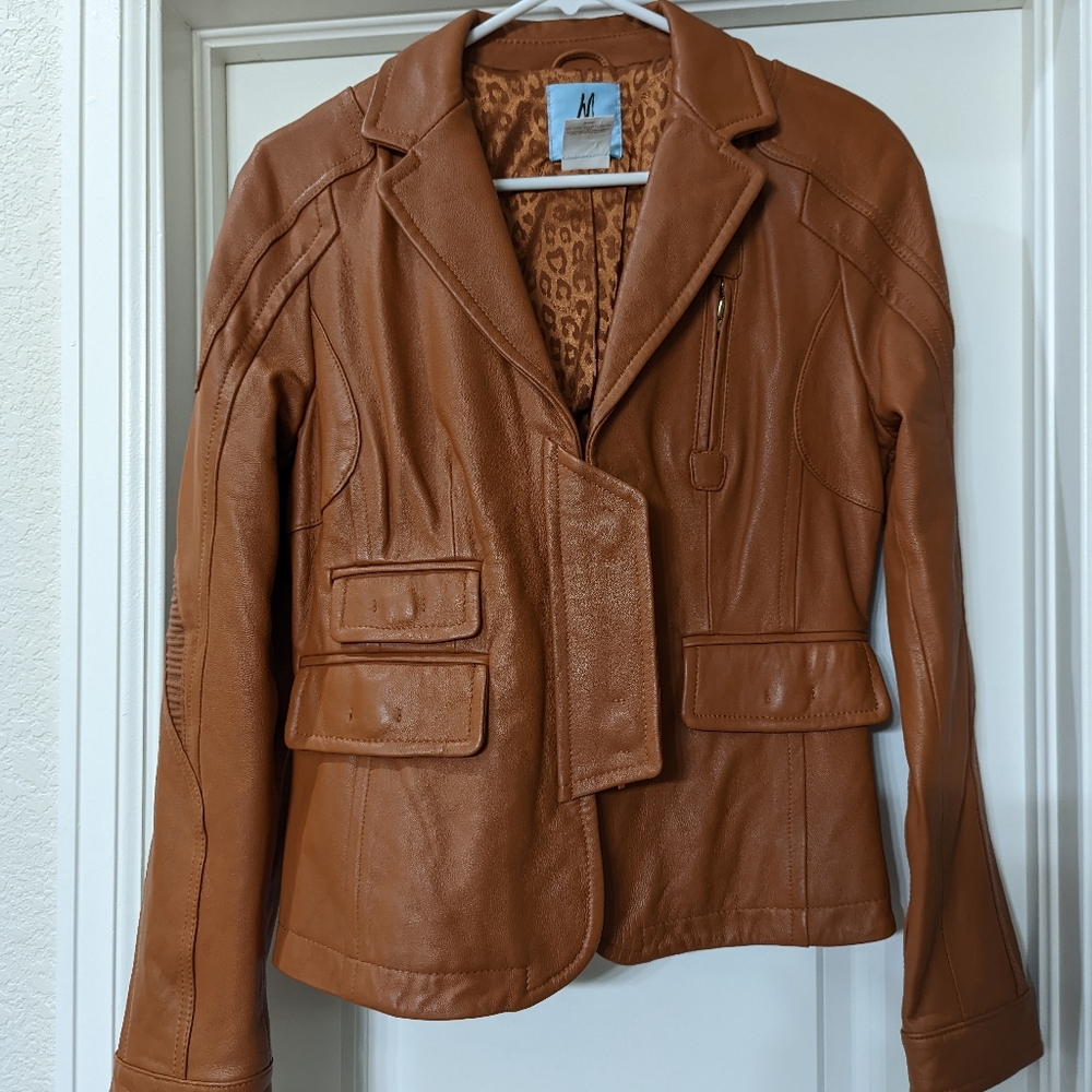Faux leather jacket